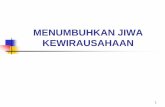 MENUMBUHKAN JIWA KEWIRAUSAHAAN - · PDF fileketrampilan membina wirausahawan dalam rangka turut berpartisipasi membangun negara dan bangsa Indonesia. Indonesia menargetkan pada tahun