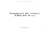 Support de cours ARGIS 9 - monsieur.bonnet.free.frmonsieur.bonnet.free.fr/support Arcgis.pdf · Support de cours – SIG sous ARCGIS 9.x 2 Découverte du logiciel et appropriation