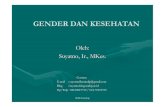 GENDER DAN KESEHATAN - suyatno.blog.undip.ac.idsuyatno.blog.undip.ac.id/files/2009/11/bab8-gender-dalam-kesehatan.pdf · IKM/Sosiologi 12 Contoh kaitan keyakinan gender dg ketidakadilan