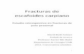 Fracturas de polo proximal de escafoides carpiano · PDF file3 Introducción Epidemiología: La fractura de escafoides es la más frecuente de las fracturas de los huesos del carpo