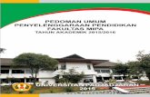 PEDOMAN UMUM PENYELENGGARAAN PENDIDIKAN …fmipa.unpad.ac.id/download/Buku Panduan FMIPA 2015 (Final).pdf · Jalan Raya Bandung-Sumedang Km. 21 Jatinangor Sumedang, ... Kepala Laboratorium