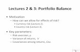 Lectures 2 & 3: Portfolio Balance - Harvard University 119/API-119 slides/L2... · Lectures 2 & 3: Portfolio Balance •Motivation ... •Currency risk (Lecture 2). •Country risk