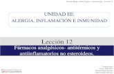 Fármacos analgésicos- antitérmicos y antiinflamatorios no ...ocw.uv.es/.../leccion12.aines.pdf · Fármacos analgésicos- antitérmicos y antiinflamatorios no esteroideos. UNIDAD