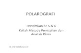 POLAROGRAFI - staff.uny.ac.idstaff.uny.ac.id/sites/default/files/pendidikan/Siti Marwati, M.Si... · diperoleh dari pengukuran larutan blanko ... melakukan percobaan tanpa pengadukan