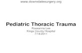 Pediatric Thoracic Trauma - · PDF filePneumothorax/hemothorax ... Bliss D, Silen M. Pediatric thoracic trauma. Crit Care Med 2002: 30:409-415.Published in: Saudi Medical Journal ·
