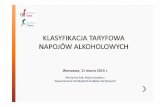 Warszawa, 11 marca 2015 r. - mf.gov.pltaryfowa... · Pozycja 2203 - piwootrzymywanezesłodu 2204 – wino ze świeżych winogron, włącznie z winami wzmocnionymi, moszcz gronowy