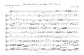String Quartet Op. 76, No. 2 Clarinet in B 1 - clarinst.net files/Quartets/[Clarinet_Institute] Haydn... · String Quartet Op. 76, No. 2 F. J. Haydn ©2012 Brian S. Gray Brian S.