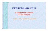 GAMBARAN UMUM MANAJEMEN · PDF fileIstilah manajemen, terjemahannya dalam bahasa Indonesia hingga saat ini belum ada keseragaman. Selanjutnya, bila kita mempelajari literatur manajemen,