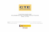 CATÁLOGO DE ELEMENTOS CONSTRUCTIVOS DEL CTE logo de... · PDF file− el coeficiente de absorción acústica medio de techos para acondicionamiento acústico