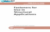 Fasteners for Use in Structural Applications B18.2.6-2006.pdf · ASME B18.2.6-2006 [Revision of ASME B18.2.6-1996 (R2004)] Fasteners for Use in Structural Applications AN AMERICAN