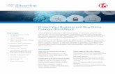 F5 Silverline DDoS Protection | F5 Product Datasheet · PDF filereaching the enterprise network, ... Enterprise Data Center Network Firewall Services ... REFERENCE ARCHITECTURE: DDoS