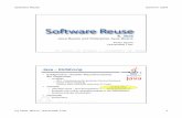 07 Java Beans und EJB Print - Uni Trier: Willkommen · PDF file– Konfiguiermöglichkeiten in Visual Studio. Software Reuse Sommer 2004 (c) ... – Concurrency: ... Durch Container