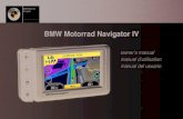 BMW Motorrad Navigator IV · PDF fileBMW Motorrad Navigator IV BMW Motorrad Navigator   owner’s manual manuel d’utilisation manual del usuario