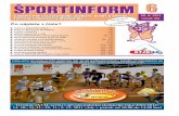 Sportinform 06 2011 - · PDF filešportový tréning, regenerácia, traumatológia, rehabilitácia, pit-ný režim, racionálna výživa, ... Zamestnávanie nezamestnaných od 1. 7.
