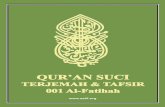 Quran Suci (Terjemah & Tafsir) — Indonesian Translation ...aaiil.org/indonesia/holyquran/quransuci_001_alfatihah.pdf · doa “Bapa Kami” bagi orang Nasrani. Masih ada lagi perbedaan
