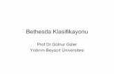 Prof Dr Gülnur Güler Yıldırım Beyazıt Ü · PDF file%14 iken, sonrasında bu oran %50 • Bethesda Sistemi – Nondiagnostik – Benign – Önemi belirlenemeyen sitolojik atipi/folliküler
