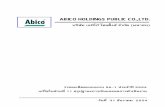 ABICO HOLDINGS PUBLIC CO.,LTD.abico.listedcompany.com/misc/form561/20150217-abico-form561-2011... · หนี้สินตามสัญญาปรับปรุงโครงสร้างหนี้ที่ผิดนัดชําระ