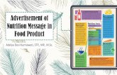 Advertisement of Nutrition Message in Food Productadelyadesi.lecture.ub.ac.id/files/2017/05/2.-advertisement-of... · Pencantuman Informasi Nilai Gizi Pada Label Pangan ... berbentuk