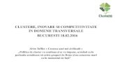 CLUSTERE, INOVARE SI COMPETITIVITATE IN  · PDF file-Capenergies Pole Franta   Cluster Belgia   World Styria Cluster Austria