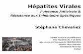 Hépatites Virales -  · PDF fileHépatites Virales : ... Chevaliez et al., Internatonal HIV&HEPATITIS VIRUS drug resistance workshop & curatve strategies 2010, Abstract 23