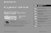 Digital Still Camera Podręcznik aparatu Cyber-shotCyber …upload.cyfrowe.pl/cyfrowe/instrukcje/aparaty/sony/instrukcja_sony... · 2 Aby zmniejszyć ryzyko pożaru lub porażenia