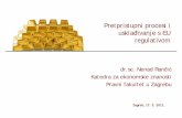 Pretpristupni procesi i usklađivanje s EU · PDF filePretpristupni procesi i usklađivanje s EU regulativom ... • Izvedeniceopcije i futuresi • Zlatni/srebrni računi, potvrde