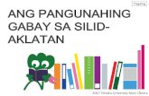 Tagalog ANG PANGUNAHING GABAY SA SILID- · PDF filePanimula 2. Tungkol sa Pangunahing Silid-Aklatan ... Para sa pag-aaral －Para sa pananaliksik 1F～3F Karaniwan ... Halimbawa ng