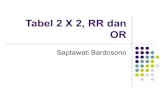 Tabel 2 X 2, RR dan OR - staff.ui.ac.idstaff.ui.ac.id/.../saptawati.bardosono/material/tabel2x2rrdanor.pdf · Risiko mual pada pasien kanker payudara dengan kemoterapi Mual + Mual