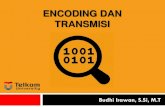ENCODING DAN TRANSMISIbudhiirawan.staff.telkomuniversity.ac.id/files/2017/02/4.-Encoding.pdf · ENCODING Encoding atau penyandian atau pengodean adalah teknik yang digunakan untuk