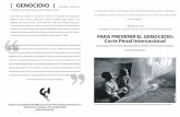 genocide spanish cover - · PDF fileEl término "genocidio" fue acuñado en 1944 por el abogado internacionalista Raphael ... adopción del primer tratado de las Naciones Unidas sobre