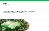 Green Growth and Developing Countries A Summary for - · PDF fileGreen Growth and Developing Countries Report The report provides a conceptual ... Green Growth and Developing Countries: