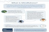 What%Is%Mindfulness?% · PDF fileMindfulness"is"all"aboutlearning"to"directour"aen5on"to"our"experience" as"itunfolds,"momentby"moment,"with"open’minded"curiosity"and"