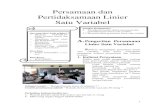 Persamaan dan Pertidaksamaan Linier - Amalia's Website · PDF file1 Persamaan dan Pertidaksamaan Linier Satu Variabel A. Pengertian Persamaan Linier Satu Variabel Sebelum mempelajari