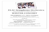 ELAC-MUS 721 flyer concert 2014 Dec 13 · PDF fileJohn Williams – Superman Returns Robert Smith – Jingle Bells Forever ... Microsoft Word - ELAC-MUS 721 flyer concert 2014 Dec