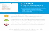 ReachSEO - Digital Marketing for Local Business Online · PDF fileÜberprüfung von Links und Verzeichnissen ... (Marketing-Plan, Statistiken, SEO-Trends, praktische Tipps) – Vierteljährlicher