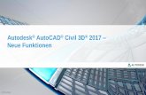 Autodesk AutoCAD Civil 3D Neue Funktionen · PDF fileAutodesk® AutoCAD® Civil 3D