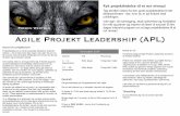 Agile Projekt Leadership (APL) - Preben · PDF fileudleveres i hard copy og eftersendes i pdf format. ! ... Prisen er DKK 24.000 + moms ... • Insights Discovery Preference Profil