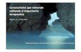 Caracteristici ape minerale sulfatate si importanta ... · PDF fileSulfatii minerali: soluri si roci Sulfatde magneziu sulfatde calciu Sulfatde sodiu Ajunginmediu datorita: •circuitului