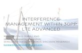 Interference management Within 3GPP LTE-advanced · PDF fileInterference management Within 3GPP LTE advanced Konstantinos Dimou, PhD Senior Research Engineer, Wireless Access Networks,