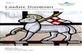 3 Laudate Dominum - · PDF fileMasa Biasa sepanjang tahun liturgi) dan Laudate Dominum jilid 2 (yang berisi 20 nyanyian liturgis untuk Masa Adven dan Masa Natal) mendapat sambutan