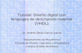 Tutorial: Diseño digital con lenguajes de descripción ...homepage.cem.itesm.mx/garcia.andres/PDF201411/Tutorial de VHDL.pdf · VHDL permite describir una función materal con la