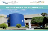 PROGRAMAS DE POSGRADO - posgrado.imta.edu.mxposgrado.imta.edu.mx/images/articulos/2016/Octubre/Guia_2017_V... · • Hidráulica Fluvial • Riego y Drenaje; • Modelación numérica