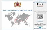 La Fiscalité Portuaire et Maritimeportfinanceinternational.com/downloads/presentations/2015pfi... · salaires au Maroc • Salaire brut Imposable ... b.Cotisation CNSS ... un article