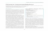 Fármacos inmunomoduladores - · PDF filedescrito otras manifestaciones pulmonares: fibrosis intersticial, ... Hay datos de su eficacia en otras enfermedades autoinmunes y en el manejo