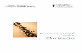 Programma di studio per la scuola di · PDF fileLEFEVRE - Metodo per clarinetto voll. 1 e 2 (fino agli studi sugli abbellimenti). b. F. ... JEAN-JEAN - 16 Studi moderni - Ed. Curci.