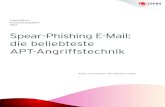 Spear-Phishing E-Mail: die beliebteste APT · PDF fileSEiTE 1 | Spear-phiShing email: die beliebteSte apt angriffStechnik EInlEItung Die aktuelle Bedrohungslandschaft wird zunehmend