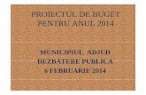 MUNICIPIUL ADJUD DEZBATERE PUBLICA 6 · PDF filePolitica fiscala va avea in vedere: ... Politica bugetara are in vedere: Elaborarea bugetului pe programe, intr-un cadru participativ