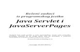 iz programskog jezika Java Servlet i JavaServerPages · PDF fileRešeni zadaci iz programskog jezika Java Servlet i JavaServerPages Studenti koji uvide greške u ovim materijalima,