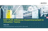 SAP PLM: Effiziente Zusammenarbeit in virtuellen Teams · PDF fileRieter AG SAP PLM: Effiziente Zusammenarbeit in virtuellen Teams. April 2014 . Eugène van de Bult SAP PLM: Effiziente