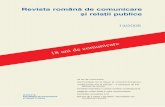 Coperta revista comunicare · PDF fileRevista românã de comunicare ºi relaþii publice Revista românã de comunicare ºi relaþii publice 14/2008 18 ani de comunicare Communiquer